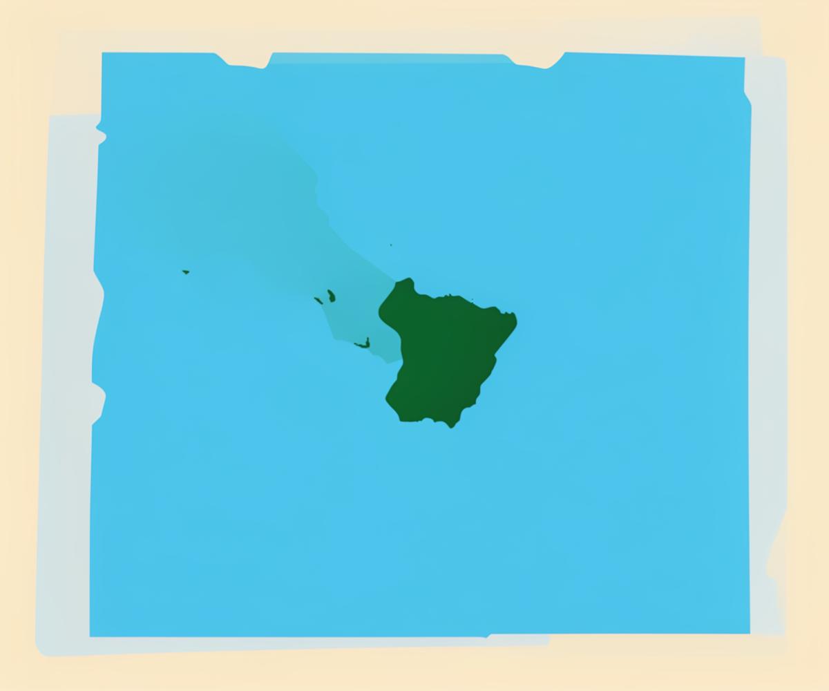 Simple illustrated map of East India and the Andaman Islands
